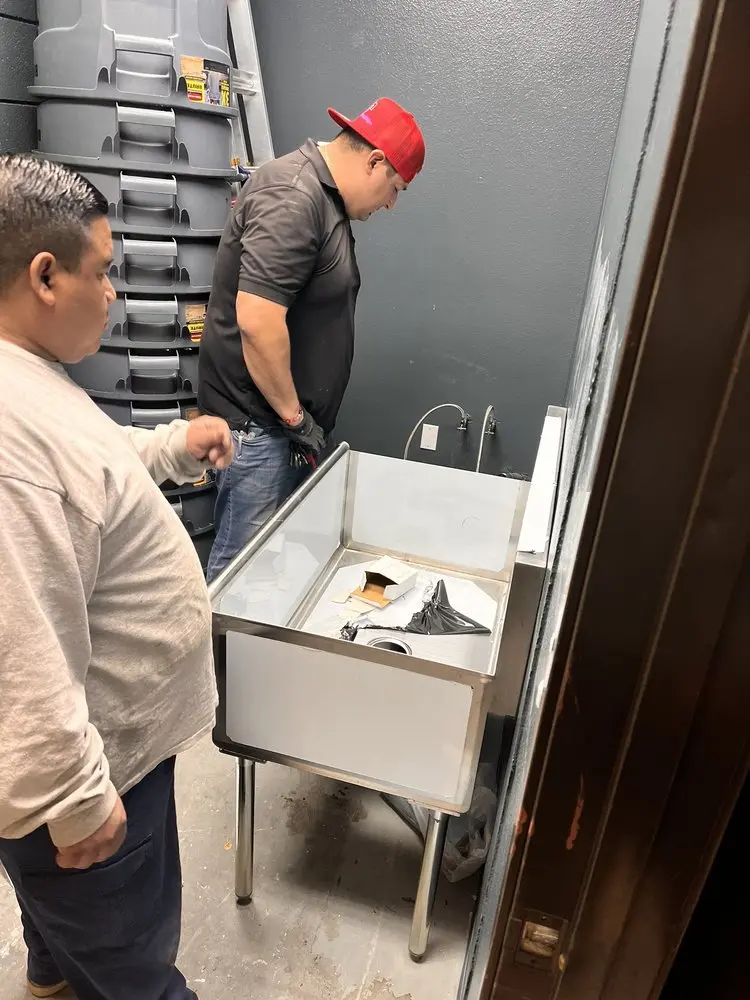 Commercial plumbing and sink installation in Shorb